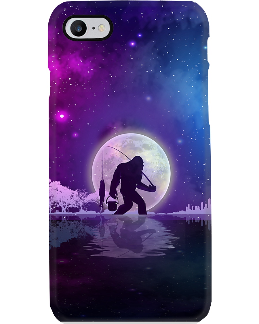 Bigfoot go fishing phone Phone Case