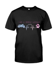 Motorcycle Dog Simple Woman Classic T-Shirt thumbnail