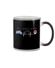 Motorcycle Dog Simple Woman Color Changing Mug thumbnail