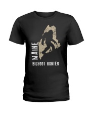 Maine Bigfoot Hunter Ladies T-Shirt thumbnail