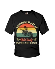 Assuming i'm just an old lady your first mistake Youth T-Shirt thumbnail