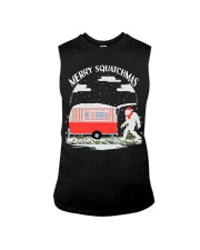 Merry Squatchmas Camping Bigfoot Sleeveless Tee thumbnail