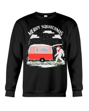 Merry Squatchmas Camping Bigfoot Crewneck Sweatshirt thumbnail