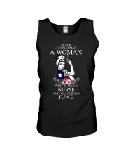 nurse never underestimate June 0029 Unisex Tank thumbnail