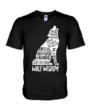 Wolf Wisdom V-Neck T-Shirt thumbnail