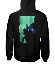Vermont - Bigfoot Flag 2 sides Hooded Sweatshirt back