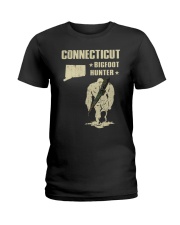 Connecticut - Bigfoot hunter Ladies T-Shirt thumbnail