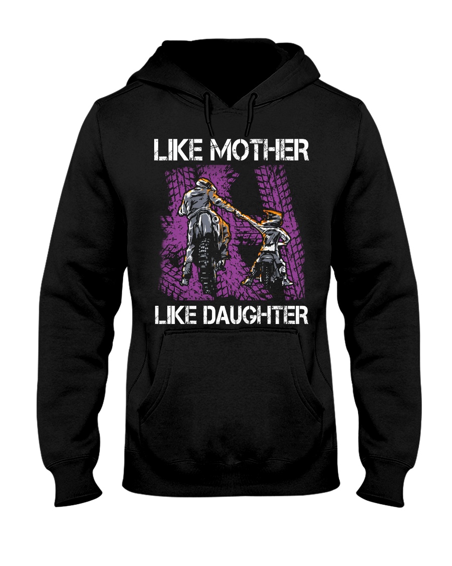 Like mother like daughter motorcross Hooded Sweatshirt