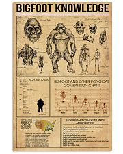Bigfoot knowledge poster 24x36 Poster front