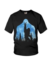 Bigfoot rock and roll ver moon Youth T-Shirt thumbnail