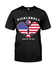 Pickleball USA Patriotic American Flag Est 1965 Classic T-Shirt thumbnail