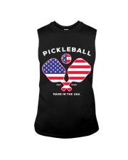 Pickleball USA Patriotic American Flag Est 1965 Sleeveless Tee thumbnail