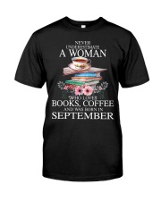 books never underestimate September Classic T-Shirt thumbnail