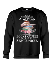 books never underestimate September Crewneck Sweatshirt thumbnail