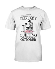 October quilting old lady Classic T-Shirt thumbnail