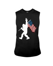 Bigfoot peace sign USA Sleeveless Tee thumbnail