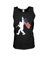 Bigfoot peace sign USA Unisex Tank thumbnail