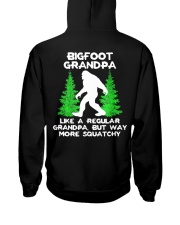 Bigfoot Grandpa - backside Hooded Sweatshirt back