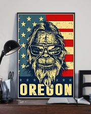 Bigfoot oregon american flag poster 24x36 Poster lifestyle-poster-2