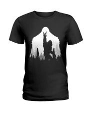 Bigfoot Rock and Roll mug Ladies T-Shirt thumbnail