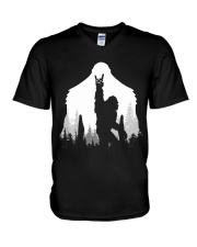 Bigfoot Rock and Roll mug V-Neck T-Shirt thumbnail