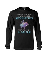 Never Underestimate Woman Mule Seventies PT Long Sleeve Tee thumbnail