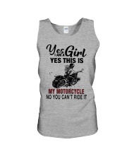 Yes I'm a Girl This is my Motorcycle 9997 Unisex Tank thumbnail