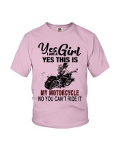 Yes I'm a Girl This is my Motorcycle 9997 Youth T-Shirt thumbnail