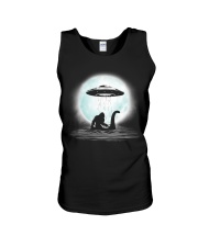 Bigfoot UFO Under The Moon Unisex Tank thumbnail