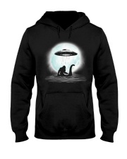 Bigfoot UFO Under The Moon Hooded Sweatshirt front