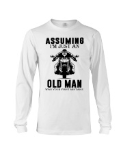 motorcycle old man Long Sleeve Tee thumbnail