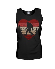 Vintage retro style bigfoot heart Unisex Tank thumbnail