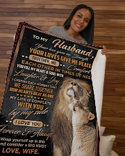 Special gift for Husband Sherpa Fleece Blanket - 50" x 60" aos-sherpa-fleece-blanket-50x60-lifestyle-front-09b