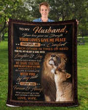 Special gift for Husband Sherpa Fleece Blanket - 50" x 60" aos-sherpa-fleece-blanket-50x60-lifestyle-front-16b