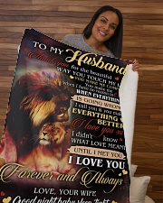 Special gift for Husband Sherpa Fleece Blanket - 50" x 60" aos-sherpa-fleece-blanket-50x60-lifestyle-front-09b