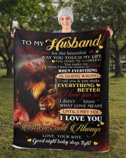 Special gift for Husband Sherpa Fleece Blanket - 50" x 60" aos-sherpa-fleece-blanket-50x60-lifestyle-front-13b
