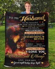 Special gift for Husband Sherpa Fleece Blanket - 50" x 60" aos-sherpa-fleece-blanket-50x60-lifestyle-front-16b