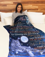 Special gift for your Mom Large Fleece Blanket - 60" x 80" aos-coral-fleece-blanket-60x80-lifestyle-front-05a