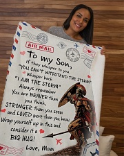 Special blanket for Son Sherpa Fleece Blanket - 50" x 60" aos-sherpa-fleece-blanket-50x60-lifestyle-front-09b