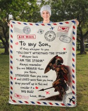 Special blanket for Son Sherpa Fleece Blanket - 50" x 60" aos-sherpa-fleece-blanket-50x60-lifestyle-front-13b