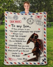 Special blanket for Son Sherpa Fleece Blanket - 50" x 60" aos-sherpa-fleece-blanket-50x60-lifestyle-front-16b