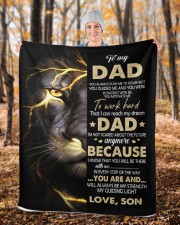 Special gift for Dad Sherpa Fleece Blanket - 50" x 60" aos-sherpa-fleece-blanket-50x60-lifestyle-front-13c