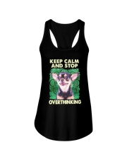 Chihuahua Keep Calm And Stop Overthinking Shirt Ladies Flowy Tank thumbnail