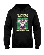 Chihuahua Keep Calm And Stop Overthinking Shirt Hooded Sweatshirt thumbnail