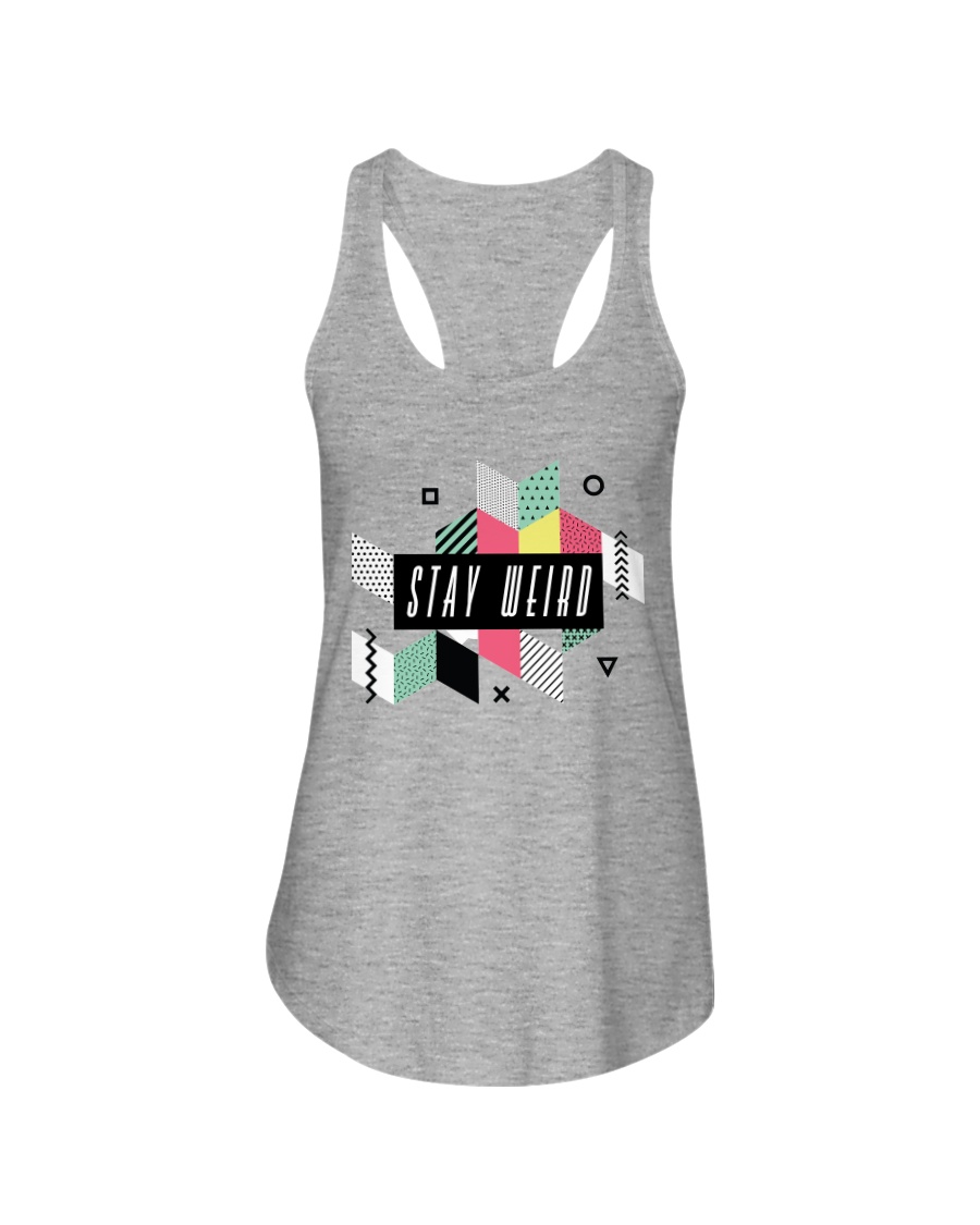 Stay Weird Ladies Flowy Tank