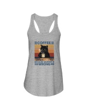 COFFEE BECAUSE MURDER IS WRONG Ladies Flowy Tank tile