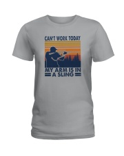MY ARM IS IN A SLING Ladies T-Shirt tile