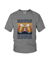 I'M GIVING UP DRINKING FOR A MONTH VINTAGE Youth T-Shirt tile