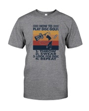 HOW TO PLAY DISC GOLF Classic T-Shirt front