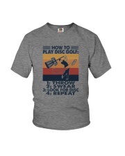 HOW TO PLAY DISC GOLF Youth T-Shirt tile